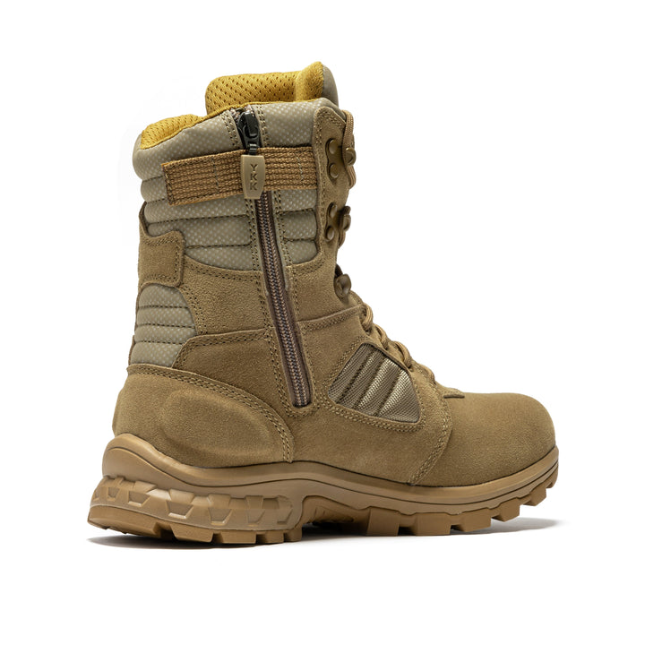 ROCKROOSTER Burano Coyote 8 inch Suede Leather Waterproof Tactical &amp; Military Boots AB540