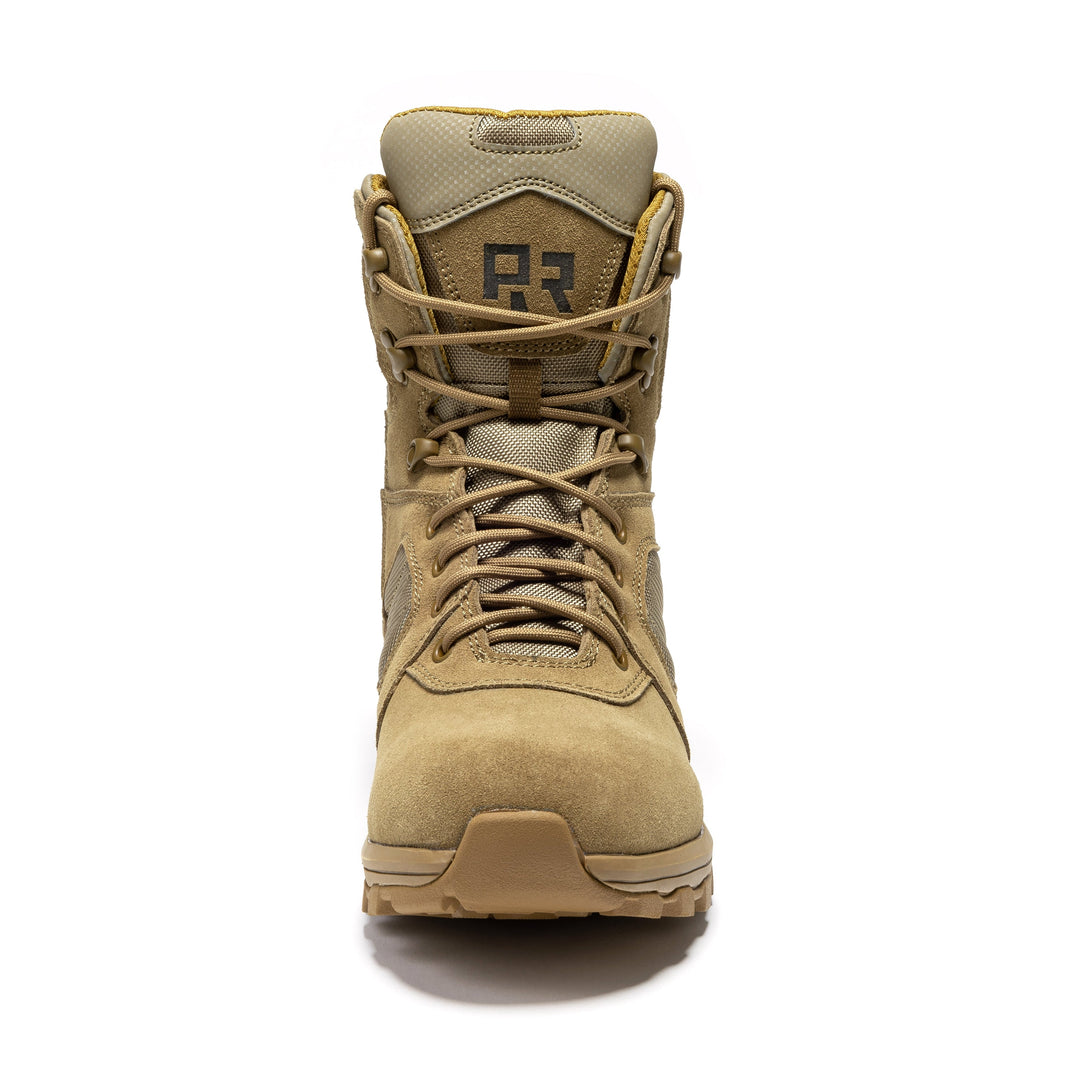 ROCKROOSTER Burano Coyote 8 inch Suede Leather Waterproof Tactical &amp; Military Boots AB540