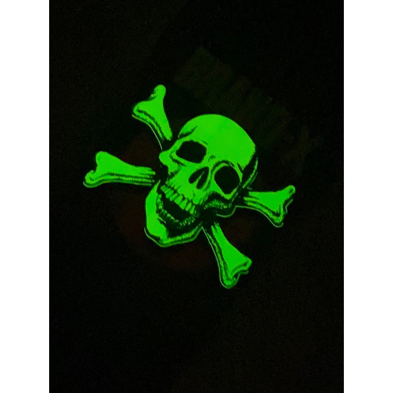 Knucklehead FLOCKED, FLUORESCENT & GLOW-IN-DARK Limited Edition Deck 10.1"x30" HAND PAINTED 1 of 5