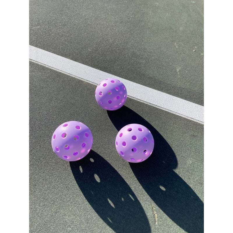 LUXE Purple Pickleballs - Pack of 3