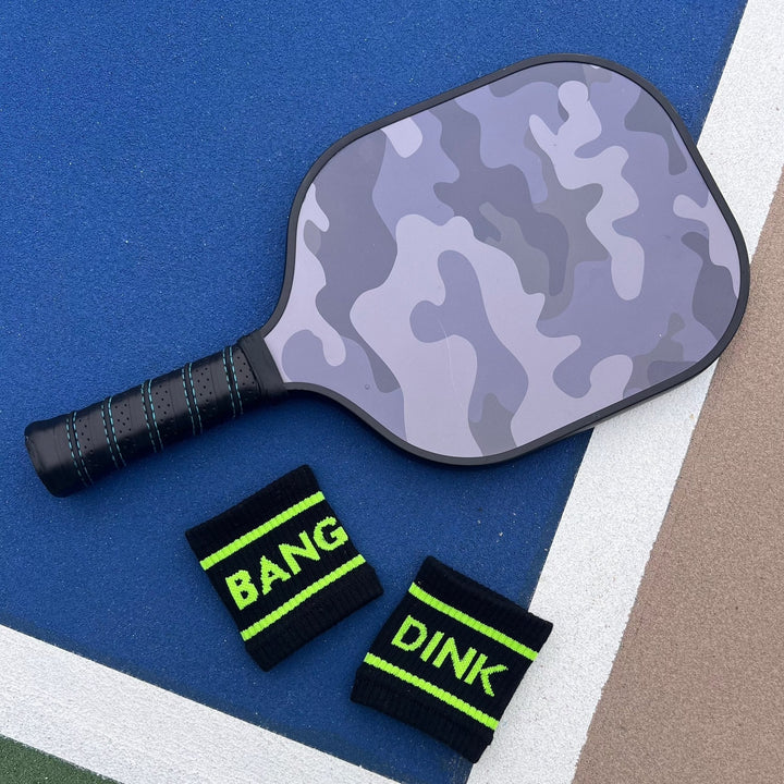 Swinton Pickleball Black Dink & Bang Pickleball Wristbands