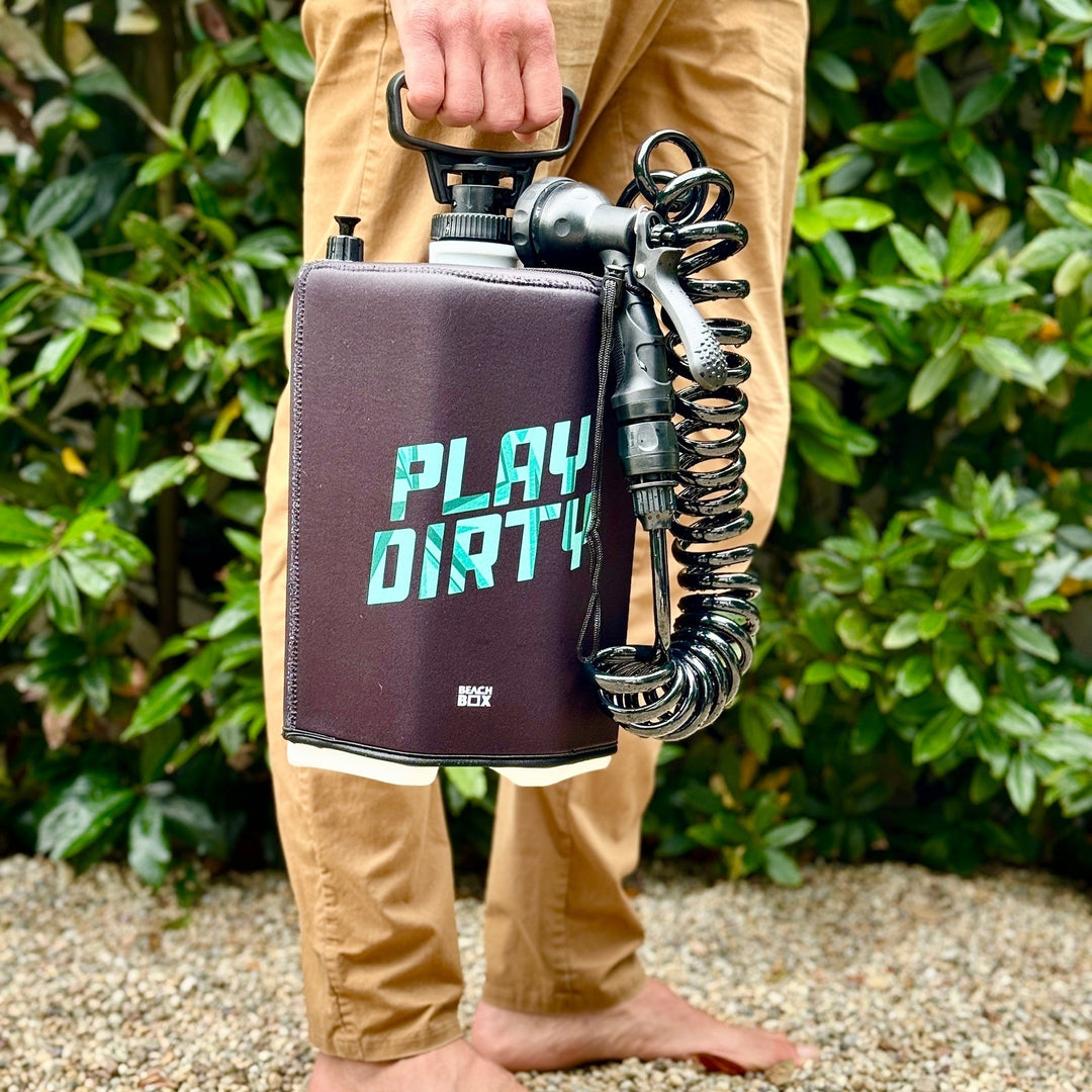 BeachBox Portable Shower Tank - 'Play Dirty' / Black