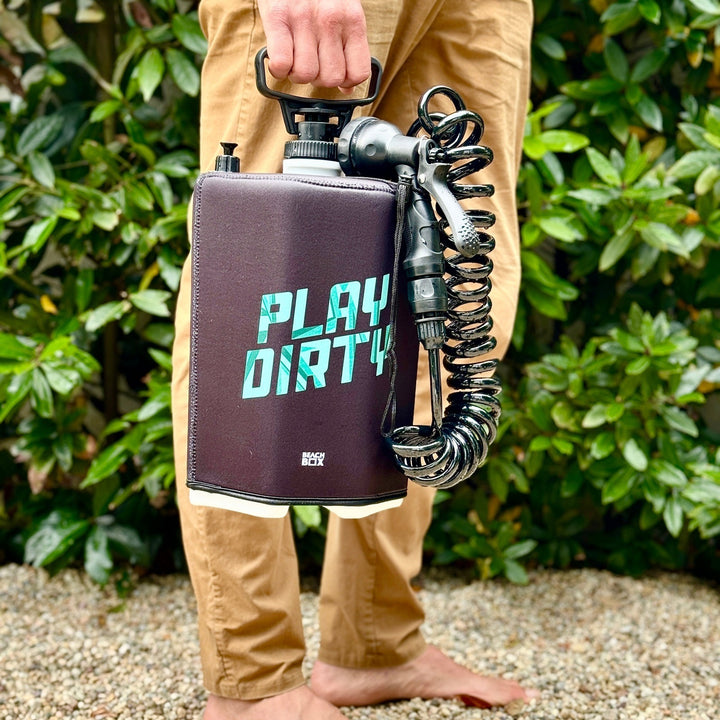 BeachBox Portable Shower Tank - 'Play Dirty' / Black