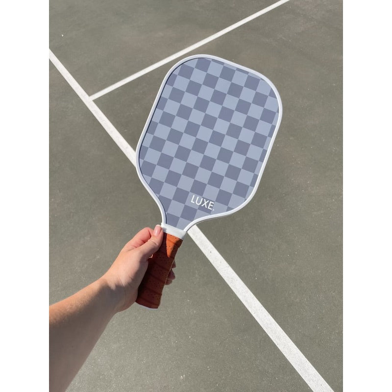 LUXE Blue Checker Paddle