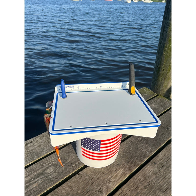 Made in the USA | Premium Single Bucket Raised 18" Fillet Table and Cutting Board