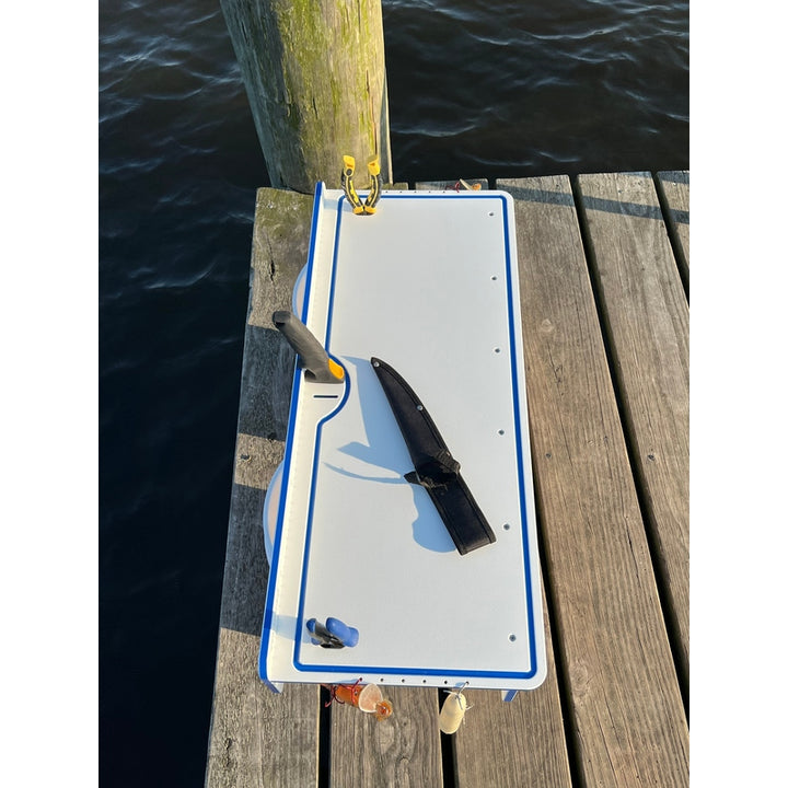 Made in the USA | Premium Double Bucket 33" Raised Fillet Table Cutting Board