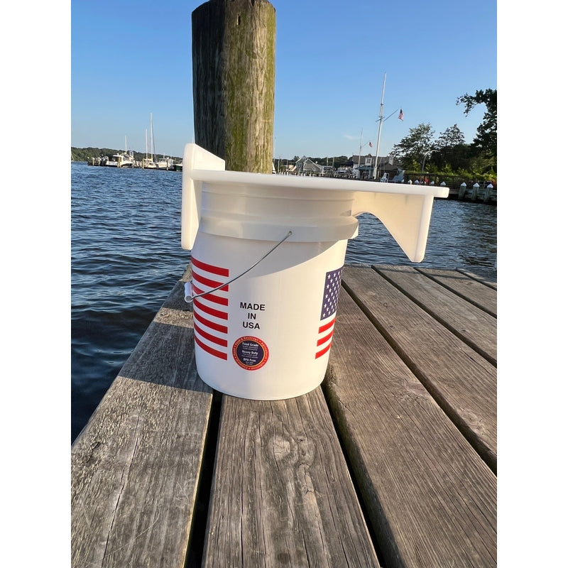 Made in the USA | Premium Double Bucket 33" Raised Fillet Table Cutting Board