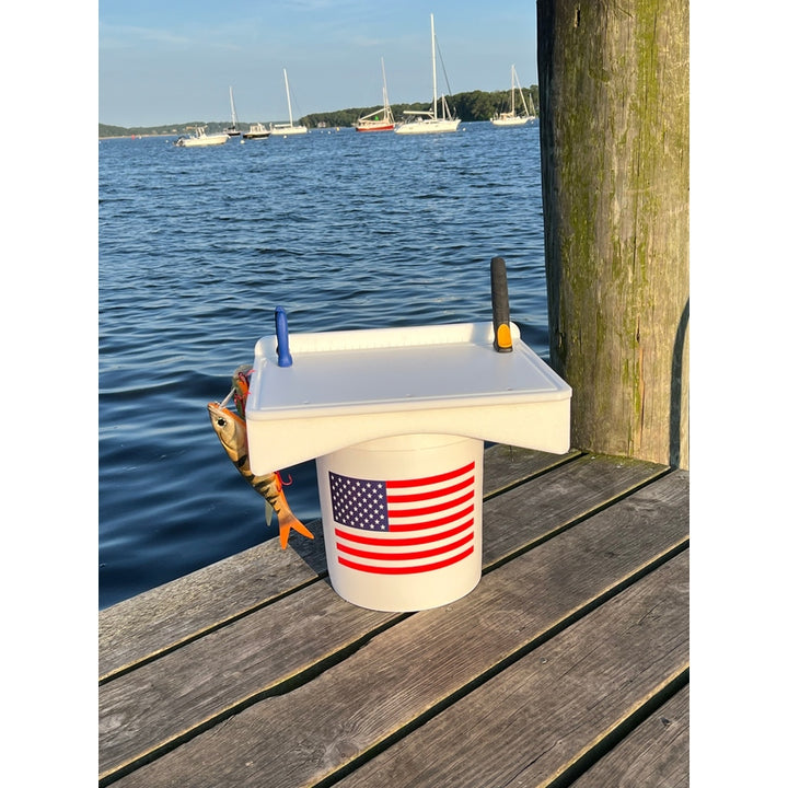 Made in the USA | Premium Single Bucket Raised 18" Fillet Table and Cutting Board