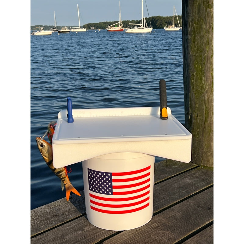 Made in the USA | Premium Single Bucket Raised 18" Fillet Table and Cutting Board
