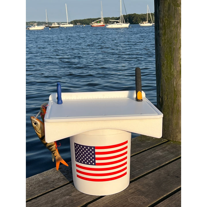 Made in the USA | Premium Single Bucket Raised 18" Fillet Table and Cutting Board
