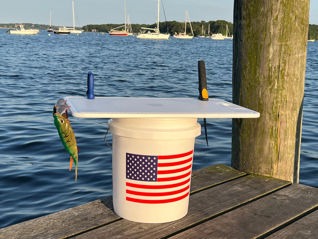 TRAPSKI Premium Bucket or Cooler Fishing Cutting Board | Made in the USA