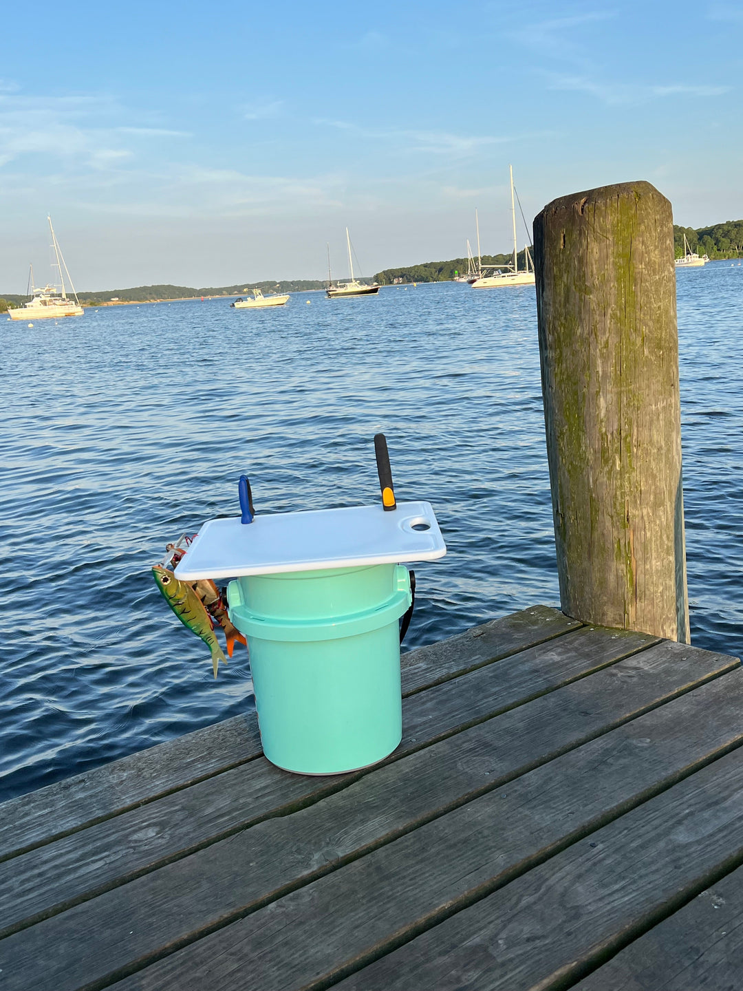 TRAPSKI Premium Bucket or Cooler Fishing Cutting Board | Made in the USA