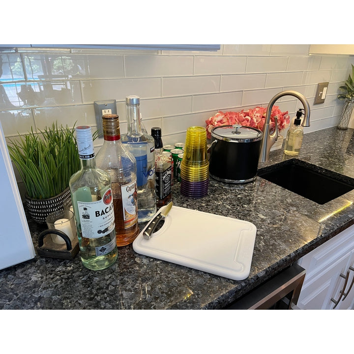 TRAPSKI Premium 1/2 Inch Thick HDPE Cutting Boards | Food-Grade Kitchen Prep Surface | Juice Grooves | Made in the USA