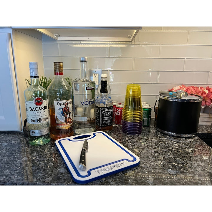TRAPSKI Premium 1/2 Inch Thick HDPE Cutting Boards | Food-Grade Kitchen Prep Surface | Juice Grooves | Made in the USA
