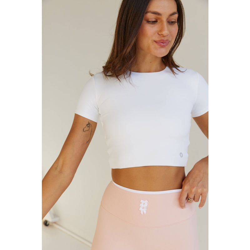 Astoria LIVE LUXE Twist Crop - White