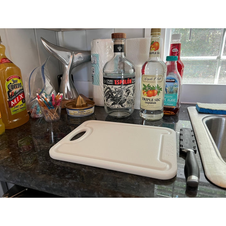 TRAPSKI Premium 1/2 Inch Thick HDPE Cutting Boards | Food-Grade Kitchen Prep Surface | Juice Grooves | Made in the USA