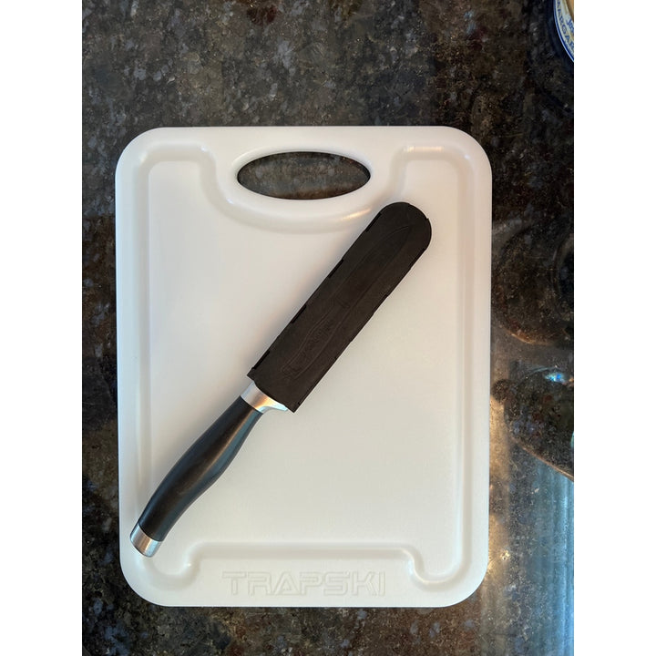 TRAPSKI Premium 1/2 Inch Thick HDPE Cutting Boards | Food-Grade Kitchen Prep Surface | Juice Grooves | Made in the USA