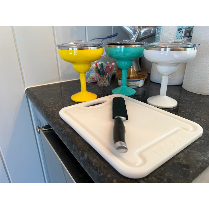 TRAPSKI Premium 1/2 Inch Thick HDPE Cutting Boards | Food-Grade Kitchen Prep Surface | Juice Grooves | Made in the USA