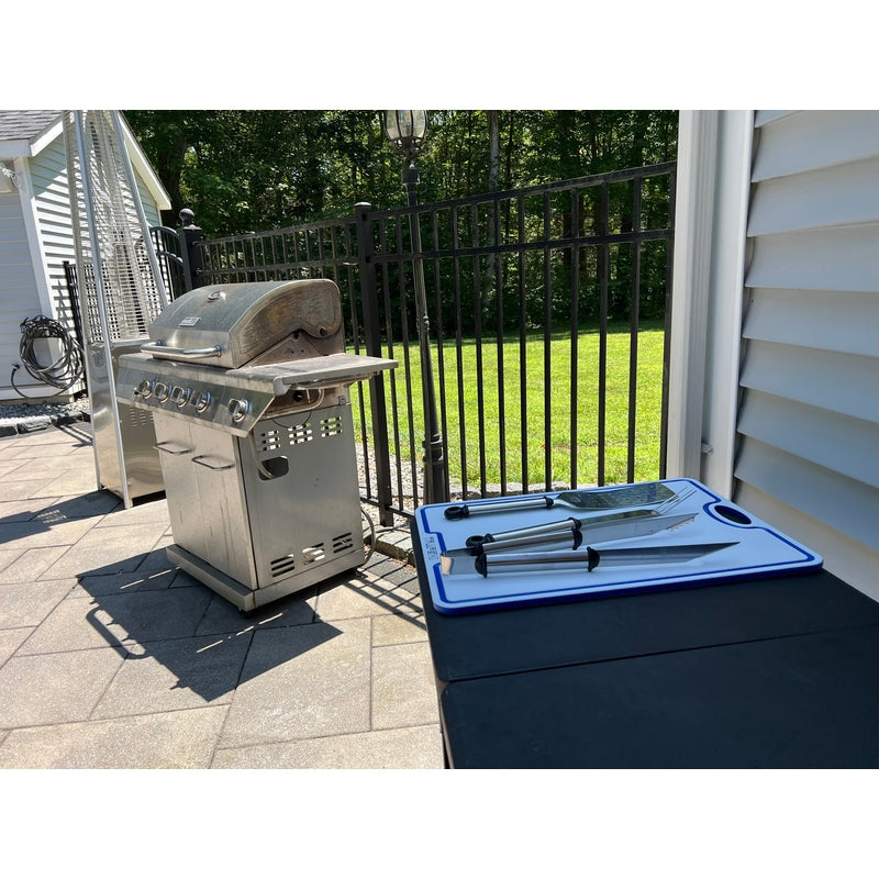 TRAPSKI Premium 1/2 Inch Thick HDPE Cutting Boards | Food-Grade Kitchen Prep Surface | Juice Grooves | Made in the USA