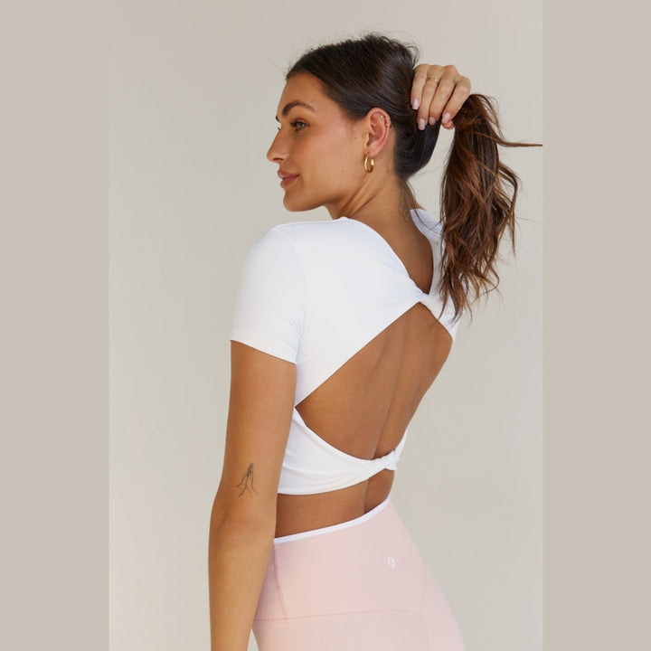 Astoria LIVE LUXE Twist Crop - White