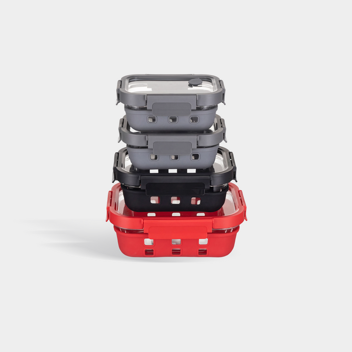 Glass Containers + Lids Set