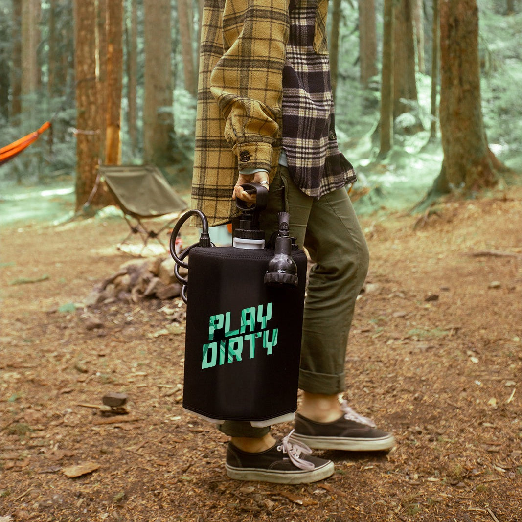 BeachBox Portable Shower Tank - 'Play Dirty' / Black