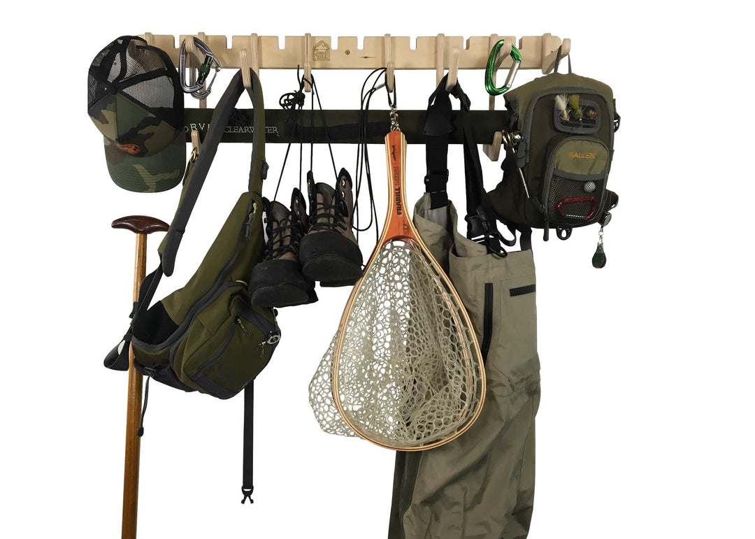 THE JETTY fishing gear wall rack for organization