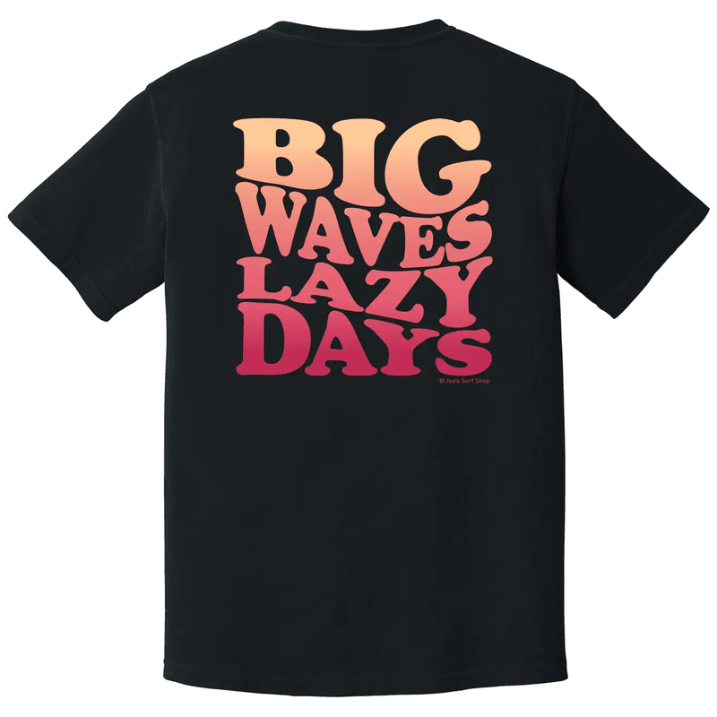 Joe's Surf Shop Big Waves Lazy Days Oversized Tee