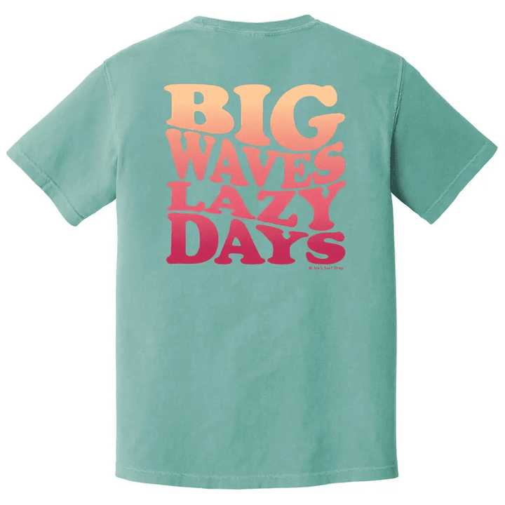 Joe's Surf Shop Big Waves Lazy Days Oversized Tee