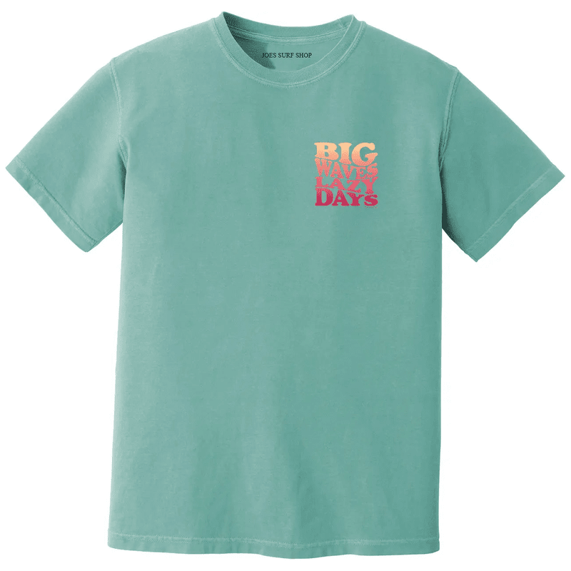 Joe's Surf Shop Big Waves Lazy Days Oversized Tee