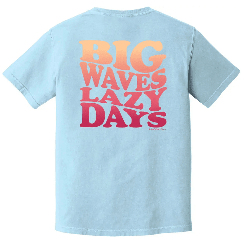 Joe's Surf Shop Big Waves Lazy Days Oversized Tee