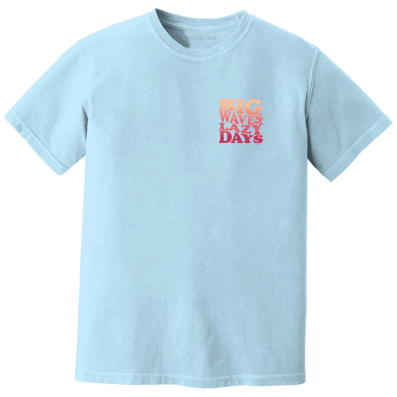 Joe's Surf Shop Big Waves Lazy Days Oversized Tee