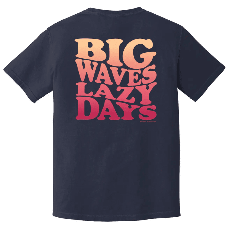 Joe's Surf Shop Big Waves Lazy Days Oversized Tee