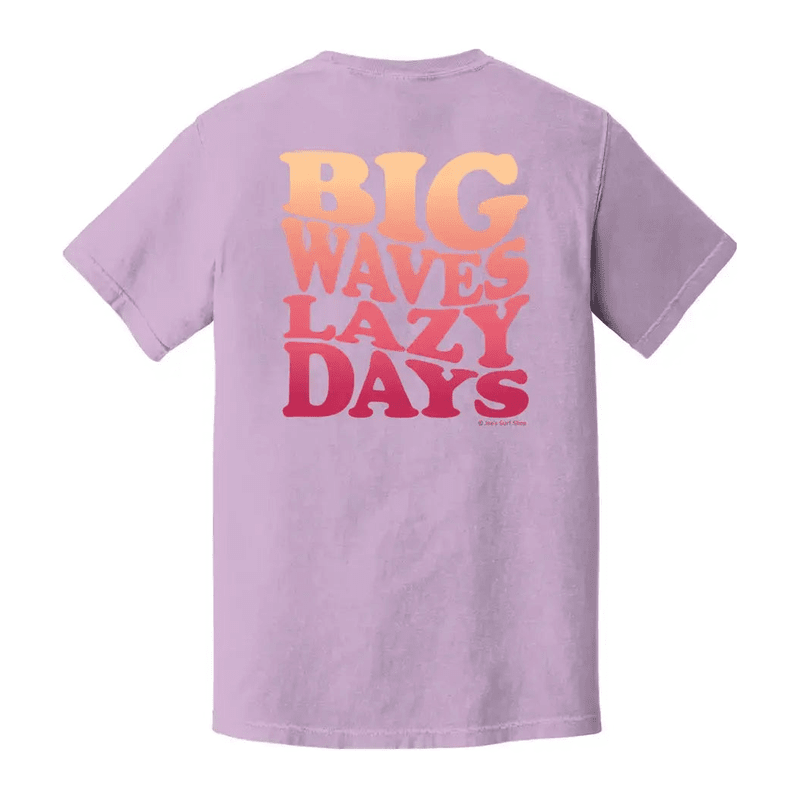 Joe's Surf Shop Big Waves Lazy Days Oversized Tee