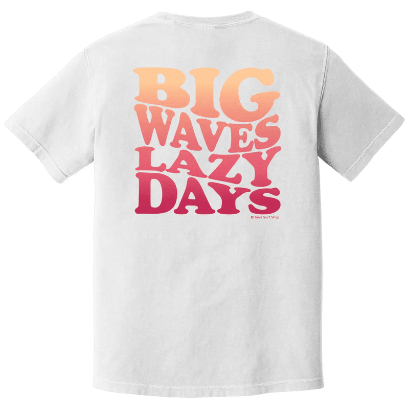 Joe's Surf Shop Big Waves Lazy Days Oversized Tee