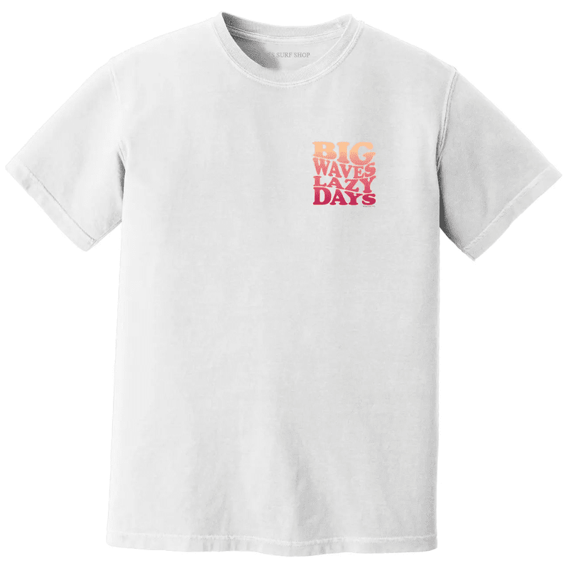 Joe's Surf Shop Big Waves Lazy Days Oversized Tee