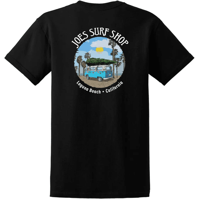 Joe's Surf Shop Christmas Surf Bus Heavyweight Cotton Tee