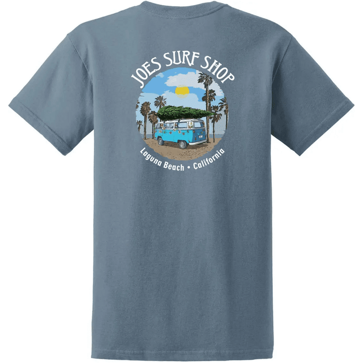 Joe's Surf Shop Christmas Surf Bus Heavyweight Cotton Tee