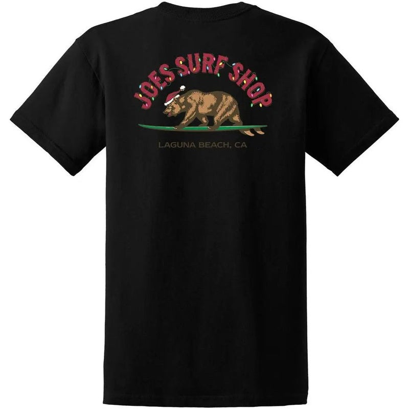 Joe's Surf Shop Christmas Surfing Bear Heavyweight Tee