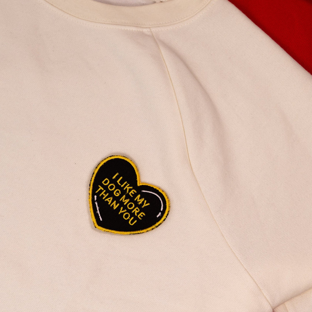 K9 Sport Sack I Like My Dog More Than You Heart Patch