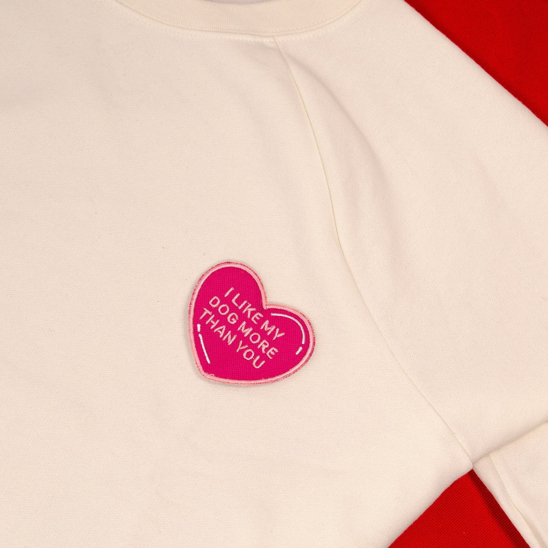 K9 Sport Sack I Like My Dog More Than You Heart Patch