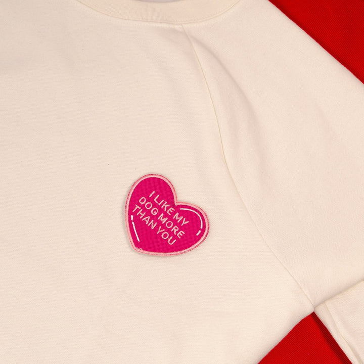 K9 Sport Sack I Like My Dog More Than You Heart Patch