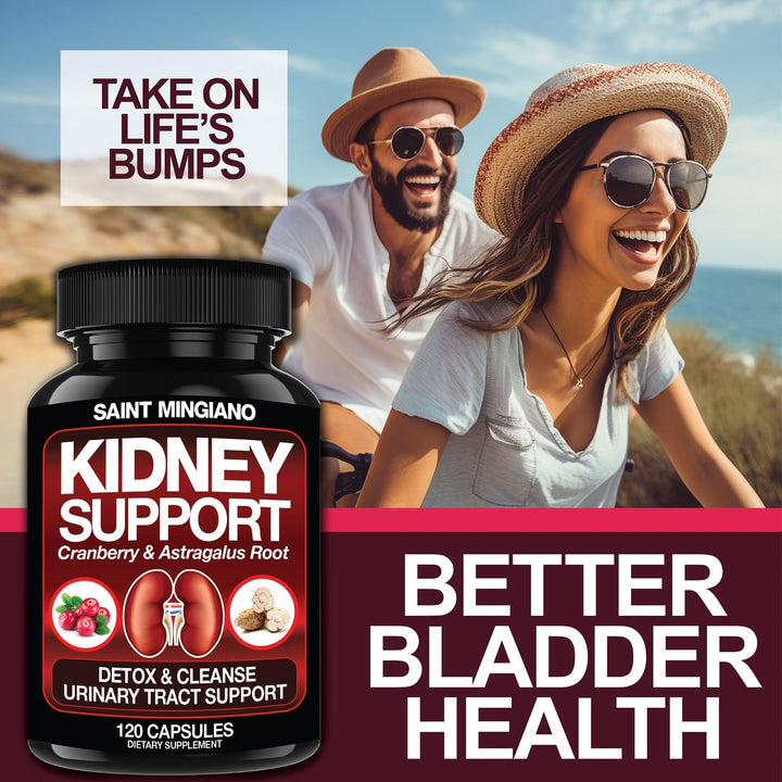 Kidney Support Cleanse Detox & Repair -120 Capsules - Cranberry & Astragalus Root Pills
