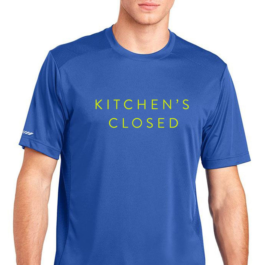 Swinton Pickleball Men's Kitchen's Closed Performance Shirt Royal Blue