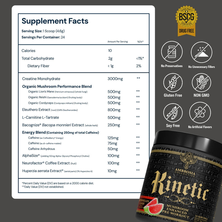 Kinetic™ - Mushroom Enhanced Pre-Workout Supplement