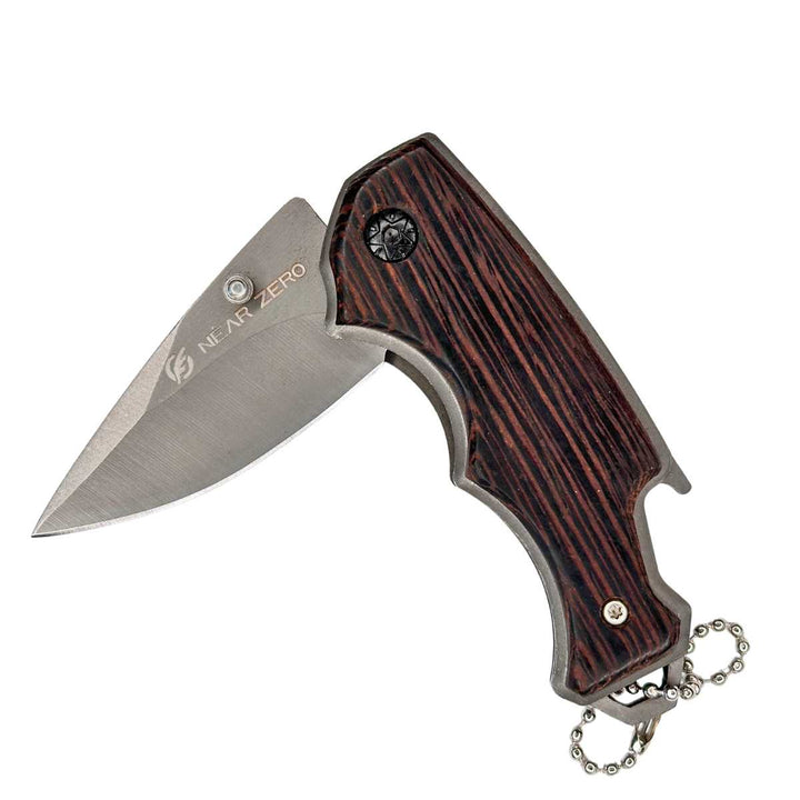 Near Zero Outdoor Gear Pocket Knife - Wooden Warrior