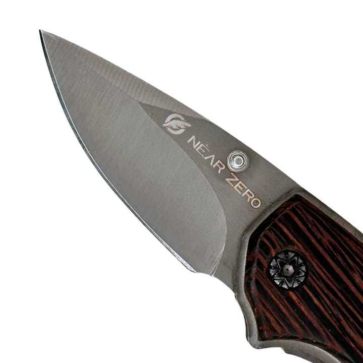 Near Zero Outdoor Gear Pocket Knife - Wooden Warrior