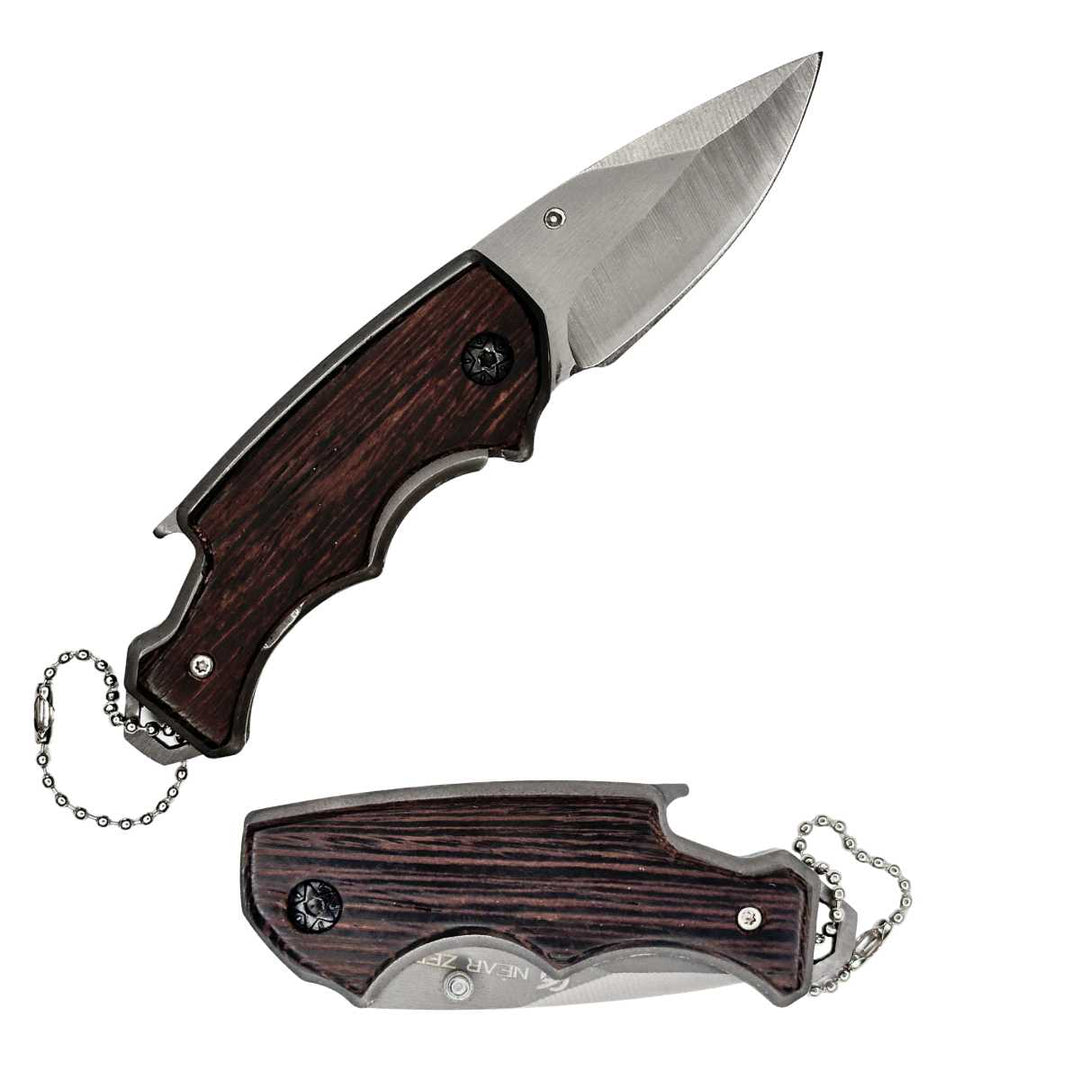 Near Zero Outdoor Gear Pocket Knife - Wooden Warrior