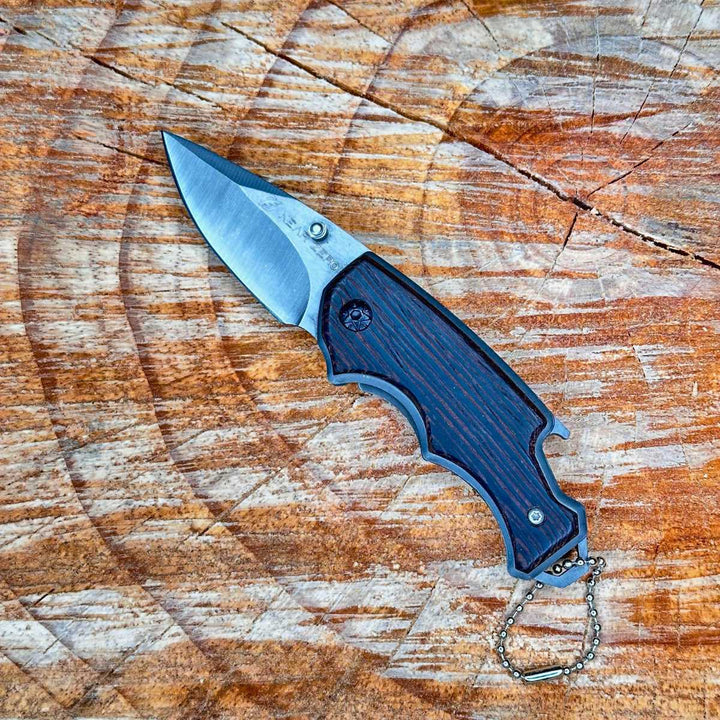 Near Zero Outdoor Gear Pocket Knife - Wooden Warrior