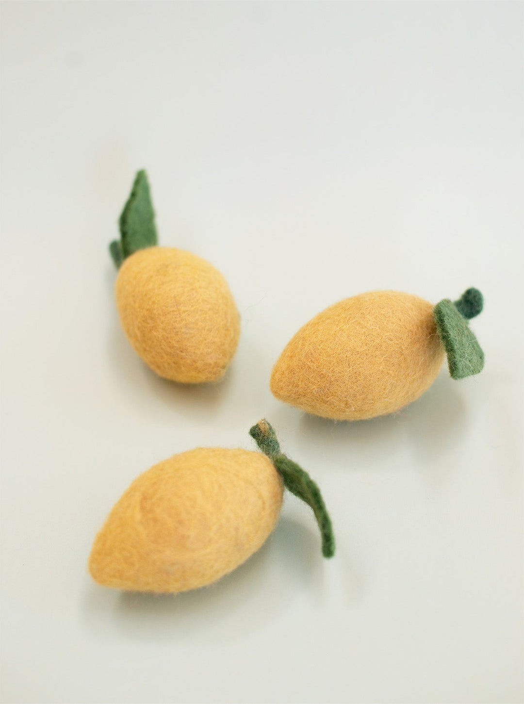 Wool Dog and Cat Toy - Lemon Shape Set of 2
